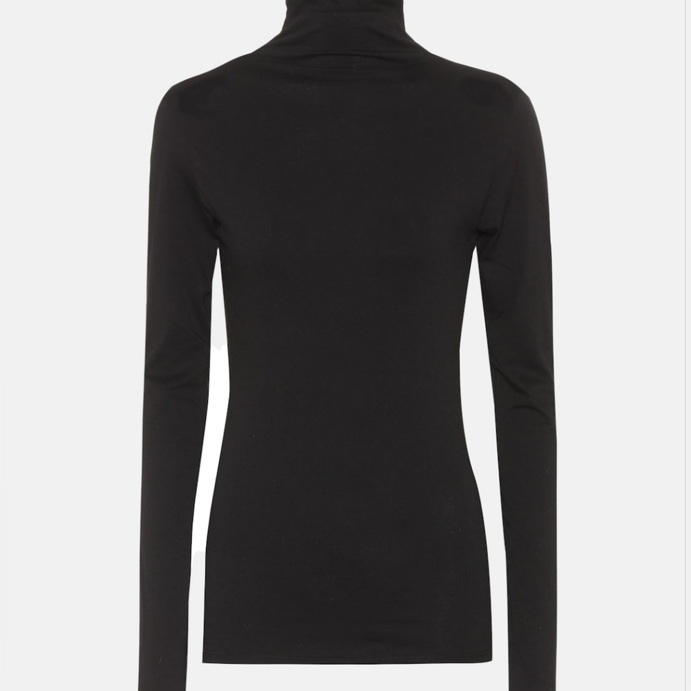 Bershka Black Long Sleeve Turtleneck Top